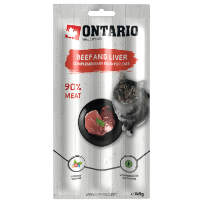 Ontario Stick for cats Beef&Liver 3x5g