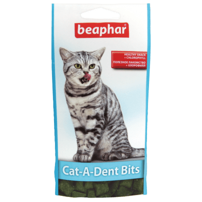 Pochoutka pro zdravé zuby Beaphar Cat-A-Dent Bits 35 g