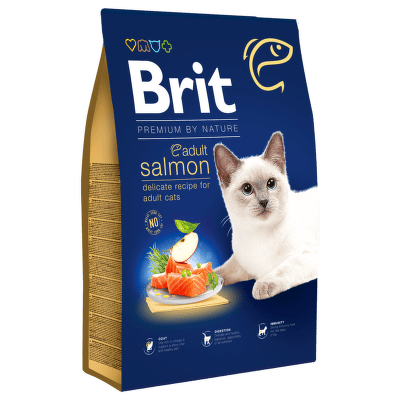 Brit Premium by Nature Cat Adult Salmon 8kg