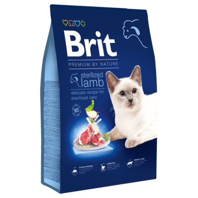 Brit Premium by Nature Cat Sterilized Lamb 8kg