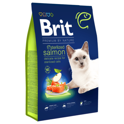 Brit Premium by Nature Cat Sterilized Salmon 8kg