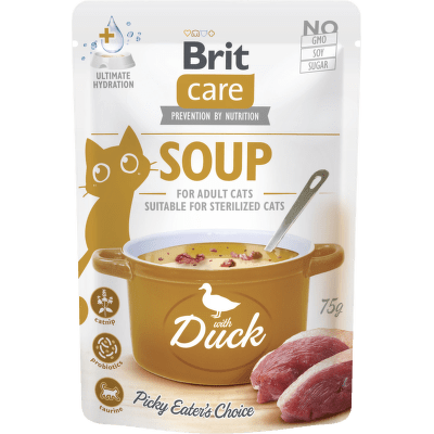 Polévka Brit Care Cat s kachnou 75 g