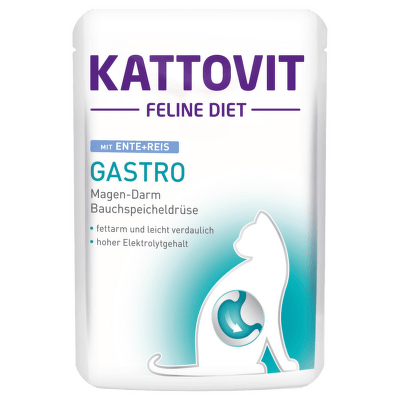 Kapsička Kattovit Gastro kachna/rýže 85g