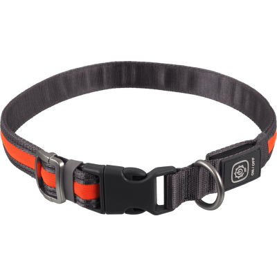 Svítící USB LED obojek Dog Fantasy S-M oranžový