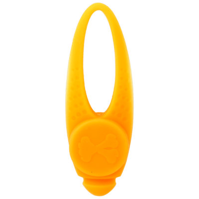 Přívěsek svítící Dog Fantasy LED silikon oranžový 8cm