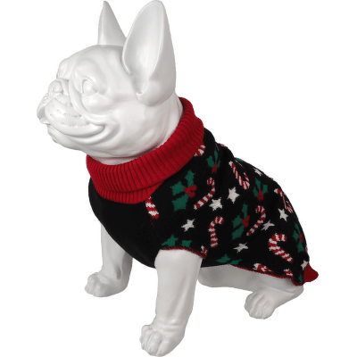 Svetr Dog Fantasy Winter Tale černý XL