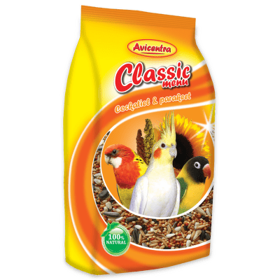 Krmivo AVICENTRA standard pro malé papoušky 1kg