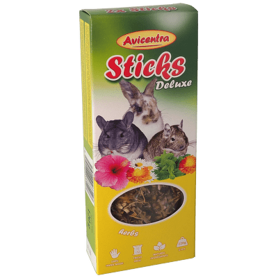 Tyčinky AVICENTRA s bylinkami pro velké hlodavce 2ks