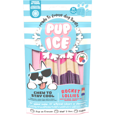 Chladící pochoutka Pup Ice zmrzlina pro psy jahoda, borůvka 2ks 90g