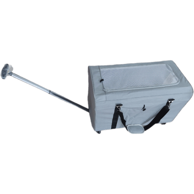 PawHut Box prepravný pre psov sivý 76 x 38 x 46 cm