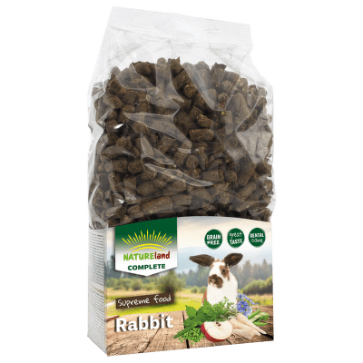 Krmivo Nature Land Complete granule pre zakrpatené králiky 900 g