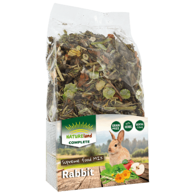 Nature Land krmivo Complete zmes pre zakrpatené králiky 600 g