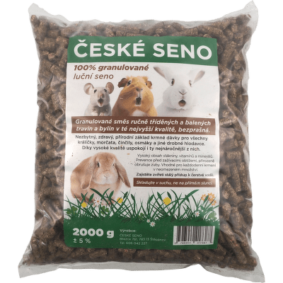 Seno české luční granulované 2kg