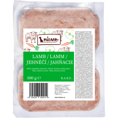 Barf Mixano jehněčí 2x250g