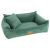 Luxusní pelíšek pro psy Dog Fantasy Sofa Haven zelený 100×75 cm