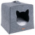 Mājiņa kaķiem – AmiPlay Hygge Cat, 38 x 38 x 36 cm, gray