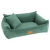 Luxusní pelíšek pro psy Dog Fantasy Sofa Haven zelený 76×58 cm