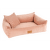 Luxusní pelíšek pro psy Dog Fantasy Sofa Haven starorůžový 120×85 cm