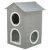 Mājiņa kaķiem – TRIXIE Kimy Cave, Two Floors, 47 × 67 × 47 cm, light grey
