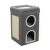 Mājiņa kaķiem – TRIXIE Saul Cat Tower, 39 x 39 x 64 cm, Grey