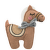 Rotaļlieta kaķiem – TRIXIE Jute/fabric Horse, catnip, 10 cm