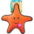 Beco hračka pre psy hviezdica Sindy L oranžová 