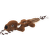 Hračka Dog Fantasy Skinneeez Veverka s provazem 57 cm