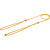Vodítko Tamer výstavní 120 cm zlaté