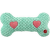 Hračka Dog Fantasy Cuddle kost nahřívací tyrkysová 30 cm