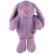 Hračka Dog Fantasy Cuddle zajíček s tlukoucím srdcem fialový 29 cm