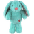 Hračka Dog Fantasy Cuddle zajíček s tlukoucím srdcem tyrkysový 29 cm