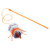 Rotaļlieta kaķiem – AFP Furry Ball Fluffer Wand, orange