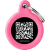 Psia známka My Family okrúhla ružová hliníková s QR kódom