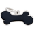 Známka My Family Classic kosť veľká čierna