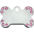 Медальон – Bone Small Diva, Chrome with Crystals