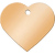 Medaljons – Heart Large, Gold