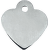 Медальон – Heart Small, Chrome