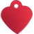 Medaljons – Heart Small, Red