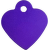 Medaljons – Heart Small, Purple