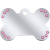 Medaljons – Bone Large Diva, Chrome with Crystals