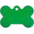 Medaljons – Bone Large, Green