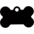 Medaljons – Bone Small, Black