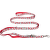 Nastavitelné vodítko Amiplay BeHappy 8v1 Watermelon L 200–400 cm × 2,5 cm