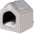 Guļvieta kaķiem un suņiem – TRIXIE Silas Cuddly Cave, 40 x 45 x 40 cm, Grey/Cream