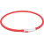 Atstarojoša kaklasiksna suņiem – TRIXIE Flash light ring USB, XS–XL: 70 cm, red