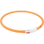 Atstarojoša kaklasiksna suņiem – TRIXIE Flash light ring USB, XS–XL: 70 cm, orange