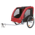 Velosipēda piekabe - TRIXIE Bicycle trailer, L: 75*86*80 (145)cm, krāsa - melna/sarkana 