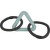 Игрушка для собак – TRIXIE CityStyle triangle with rope rings, TPR, 44 см