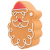 Hračka Xmas perníkové figúrky latex 11cm mix