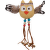 Игрушка для кошек – AFP Dreams Catcher, Dancing Owl Sand/Beige/Brown